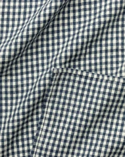 Gingham Check Linen Tablecloth