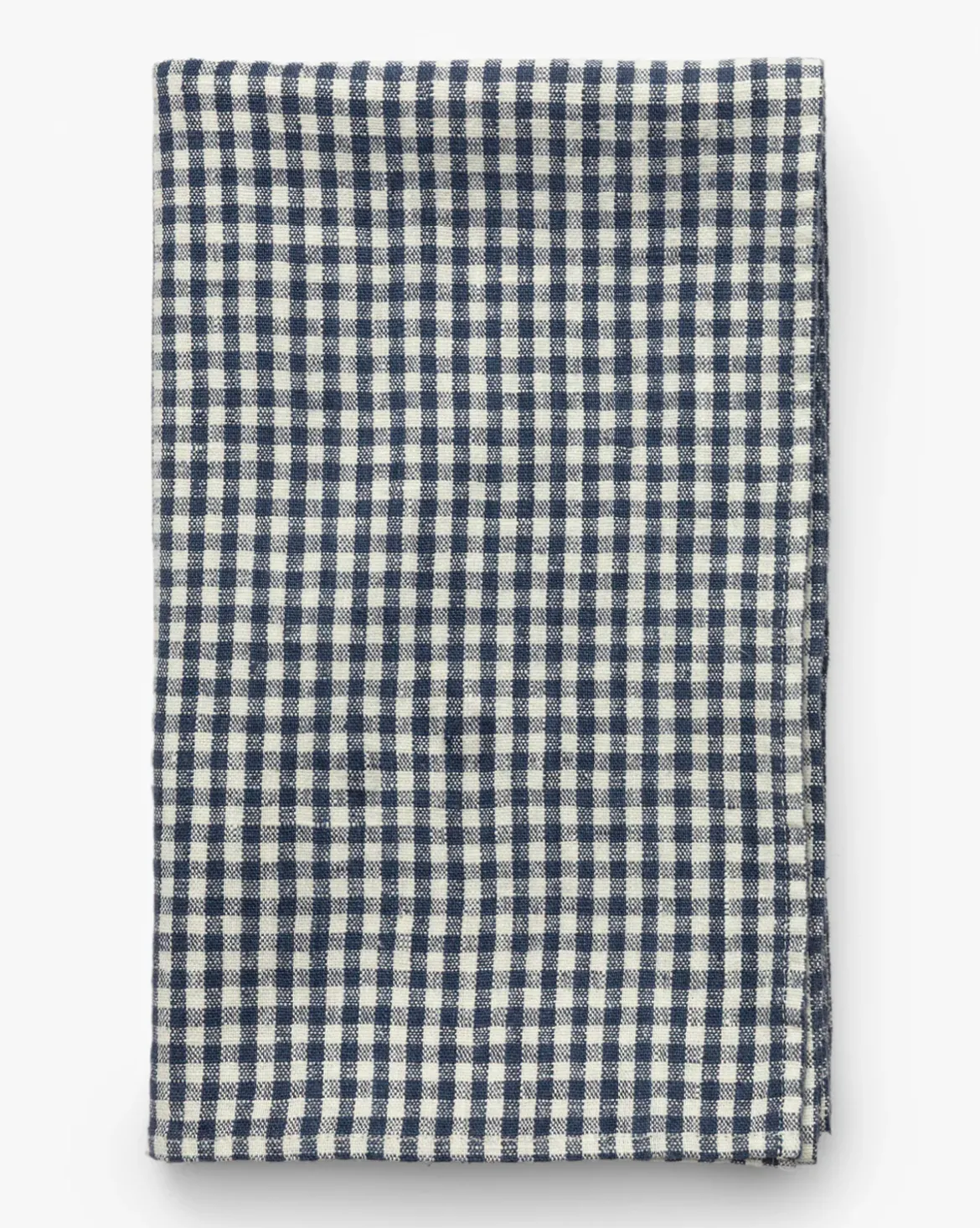 Gingham Check Linen Tablecloth