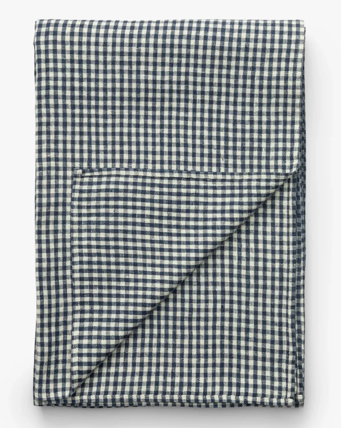 Gingham Check Linen Tablecloth