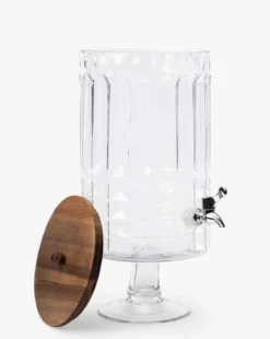 Glass Footed Beverage Dispenser