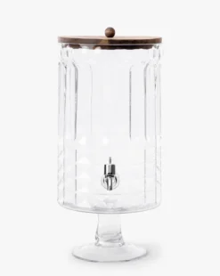 Glass Footed Beverage Dispenser