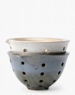 Glazed Stoneware Berry Bowls (Set of 2)