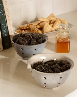 Glazed Stoneware Berry Bowls (Set of 2)
