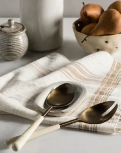 Glazed Stoneware Spoon Rest