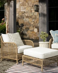 Glenwood Outdoor Ottoman (Ready to Ship)