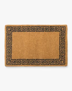 Greek Key Coir Doormat