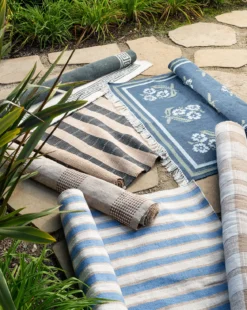 Greek Key Handwoven Indoor/Outdoor Rug
