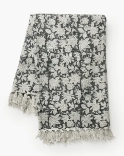 Handloomed Block Print Throw