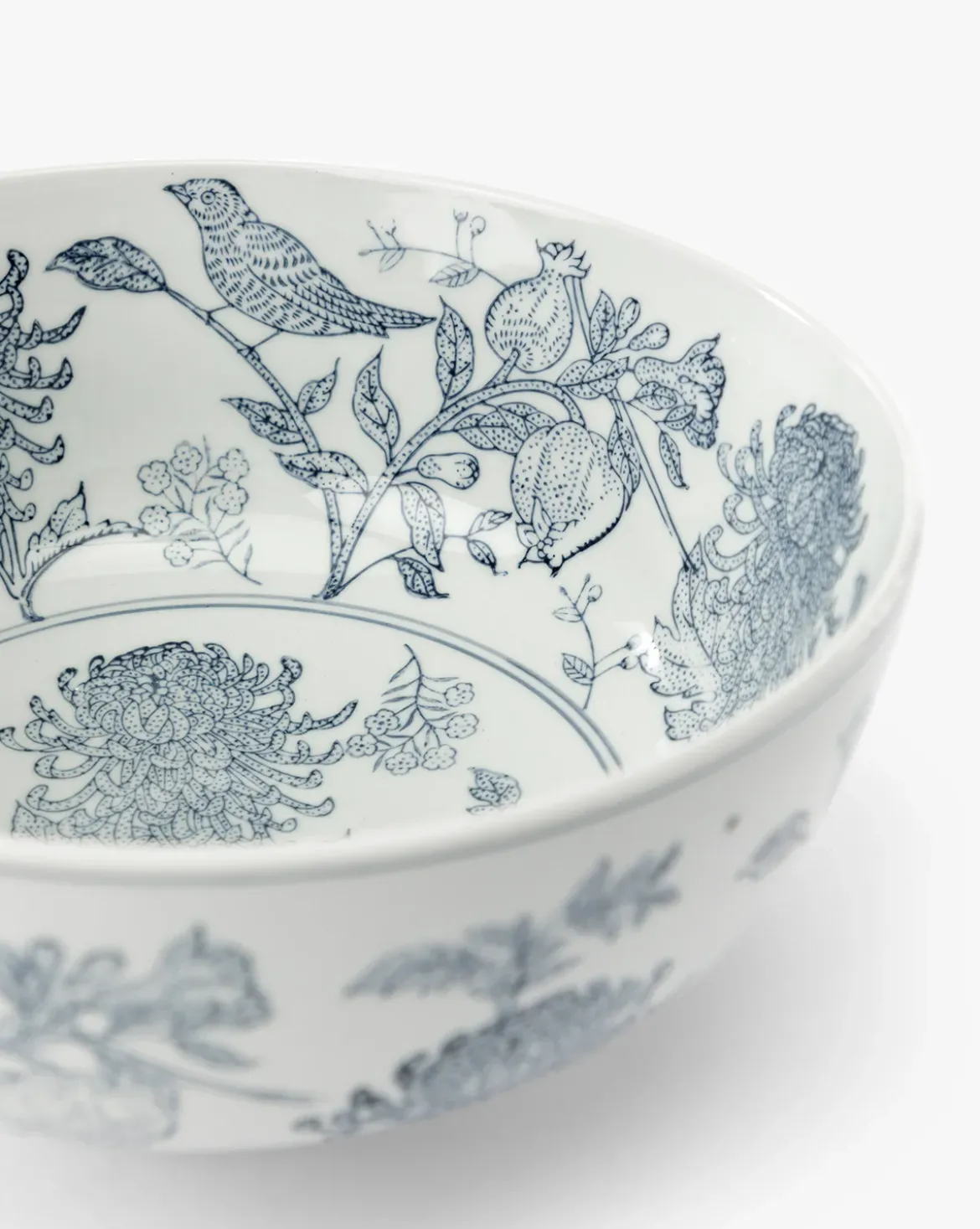 Hand Stamped Botanical Bowl