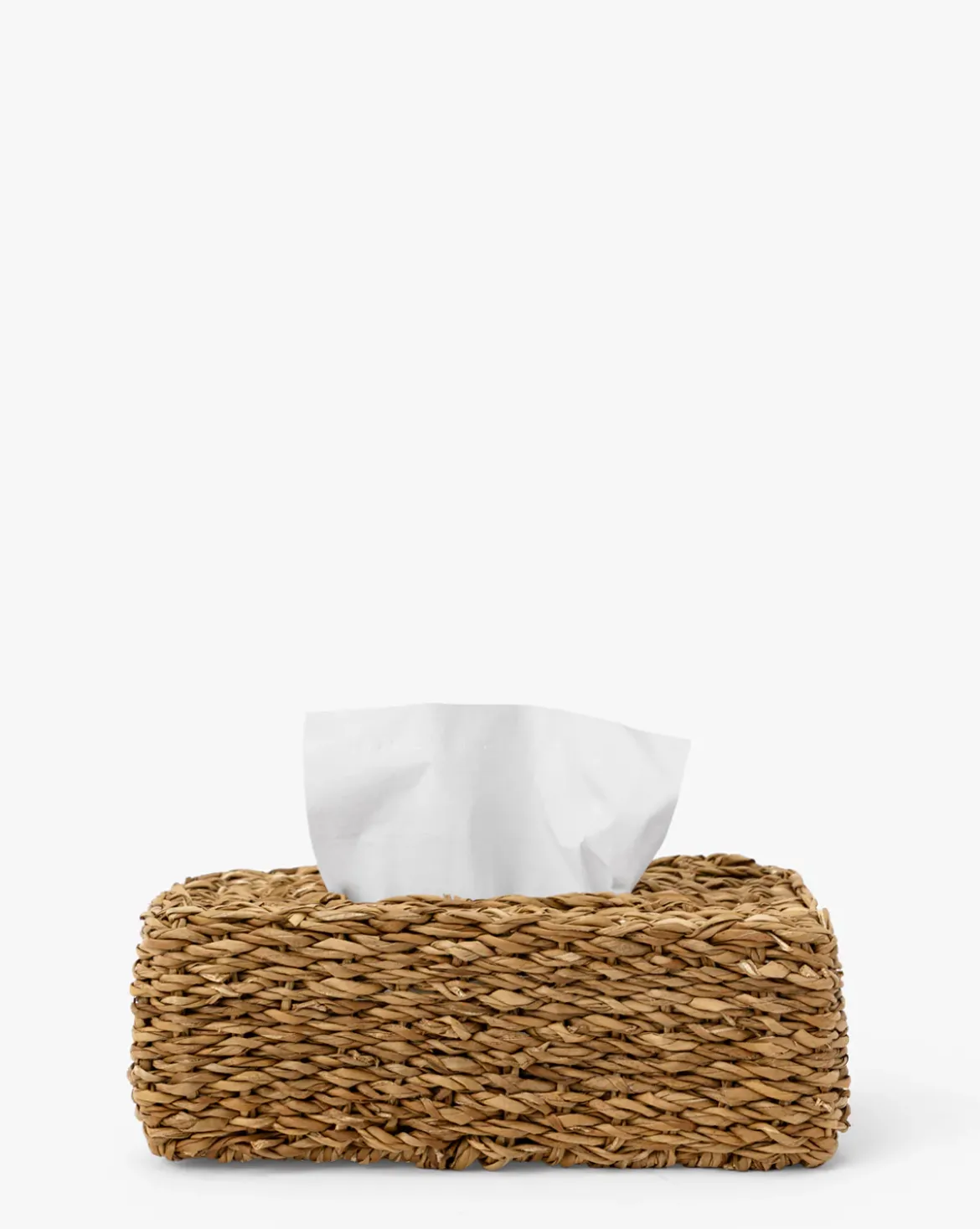 Hand-Woven Seagrass Tissue Box Cover