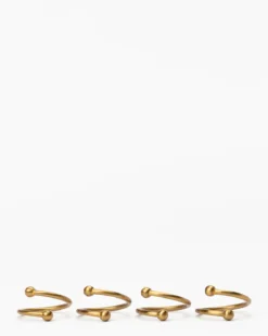 Kinne Metal Napkin Rings (Set of 4)