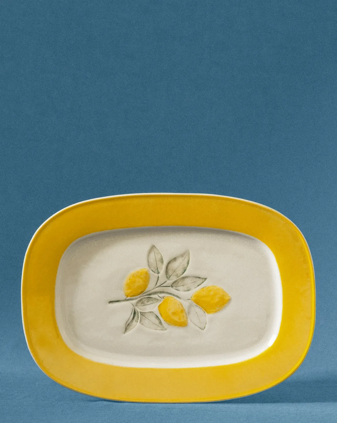 Lemons Stoneware Plate
