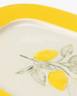 Lemons Stoneware Plate
