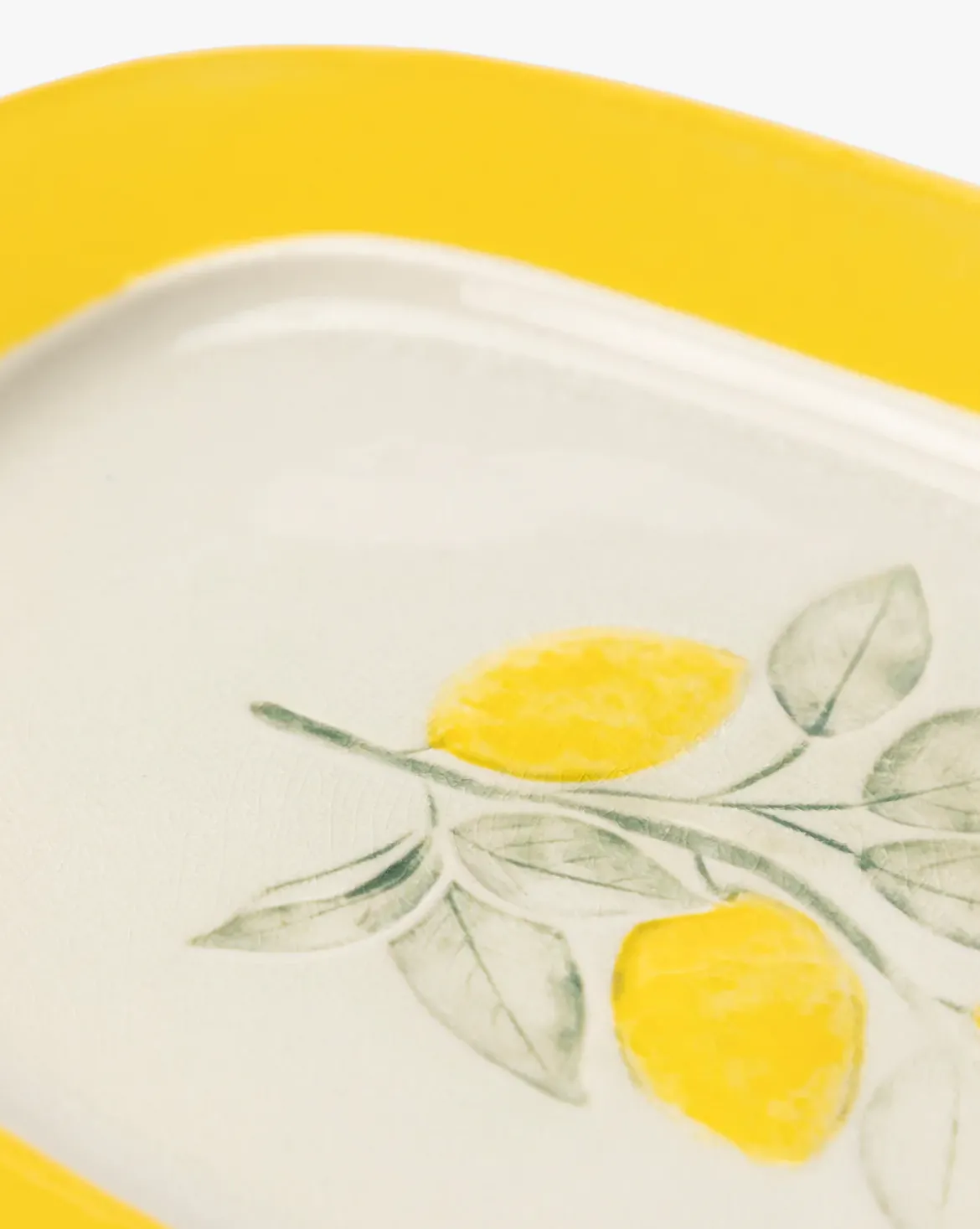Lemons Stoneware Plate