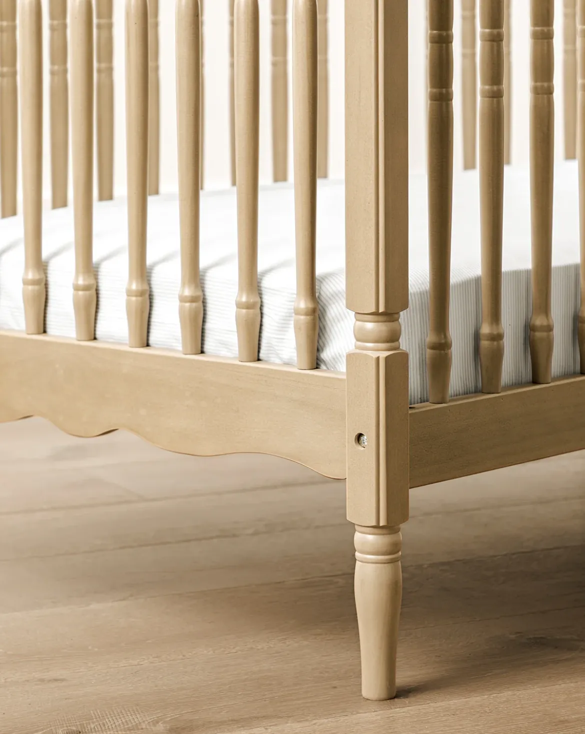 Liberty Namesake 3-in-1 Convertible Spindle Crib w/Toddler Bed Conversion Kit