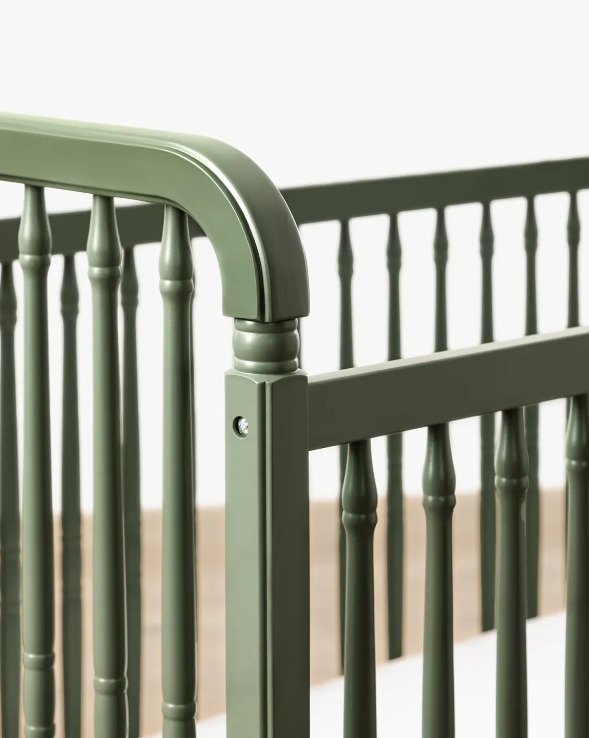Liberty Namesake 3-in-1 Convertible Spindle Crib w/Toddler Bed Conversion Kit