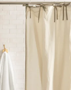 Lillian Linen Shower Curtain
