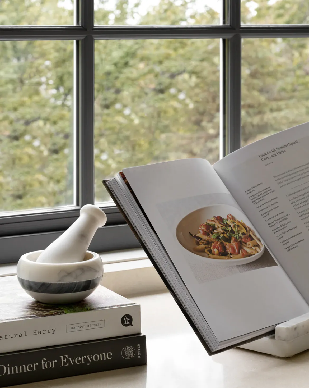 Marble Cookbook Stand
