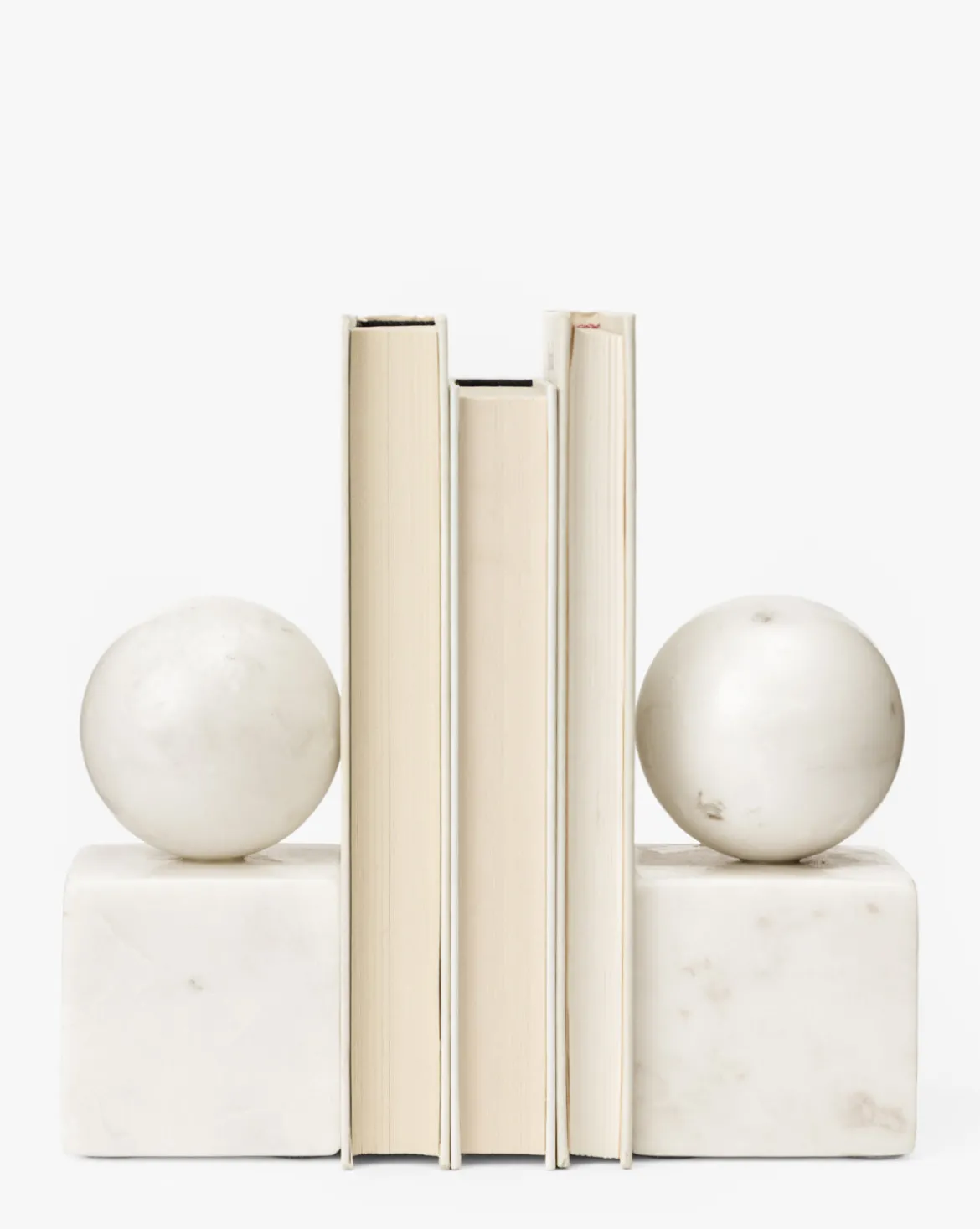 Marble Geometric Bookends (Set of 2)