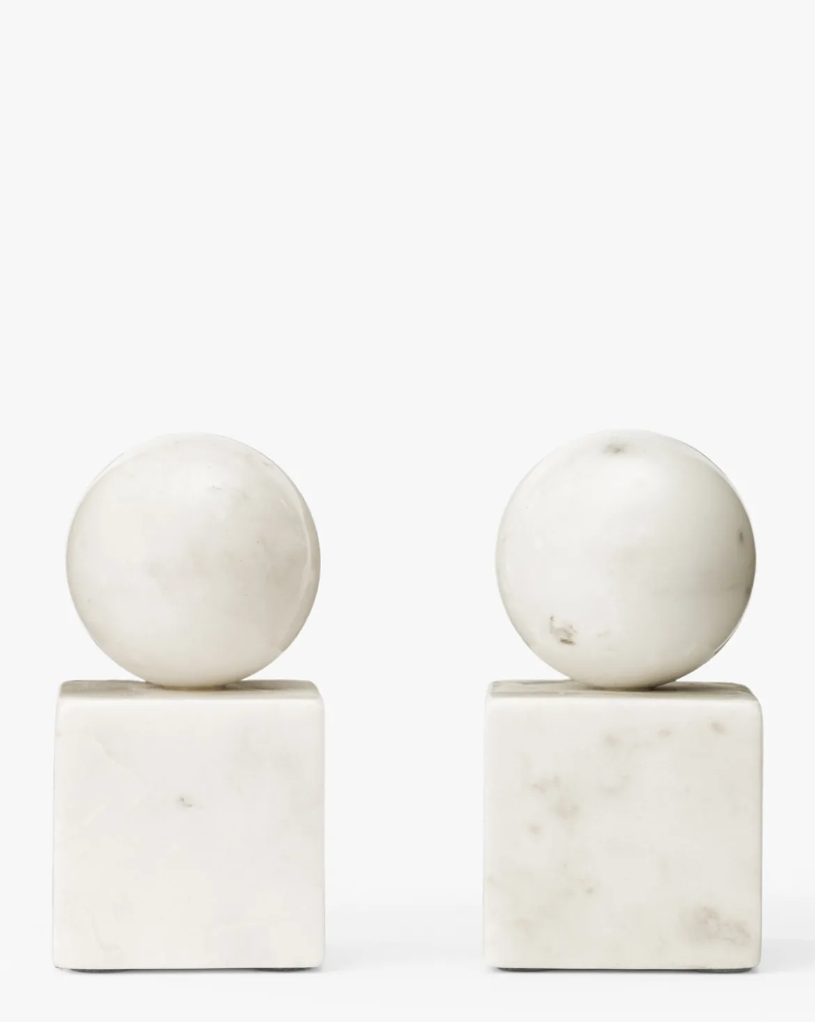 Marble Geometric Bookends (Set of 2)