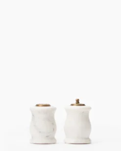 Marble Salt & Pepper Shakers (Set of 2)