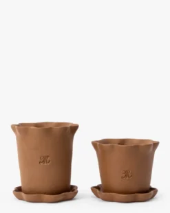 McGee & Co. Terracotta Ripple Planter