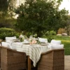 Melrose Striped Tablecloth