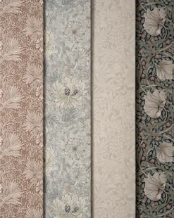 Morris & Co. x McGee & Co. Pimpernel Ink Wallpaper