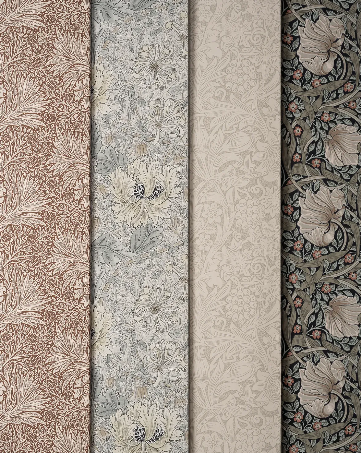 Morris & Co. x McGee & Co. Pimpernel Ink Wallpaper