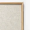 Oak & Linen Memo Board