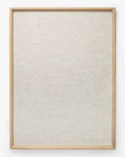 Oak & Linen Memo Board