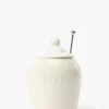 Olive Stoneware Jar