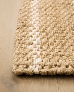 Panama Stripe Handwoven Jute Rug
