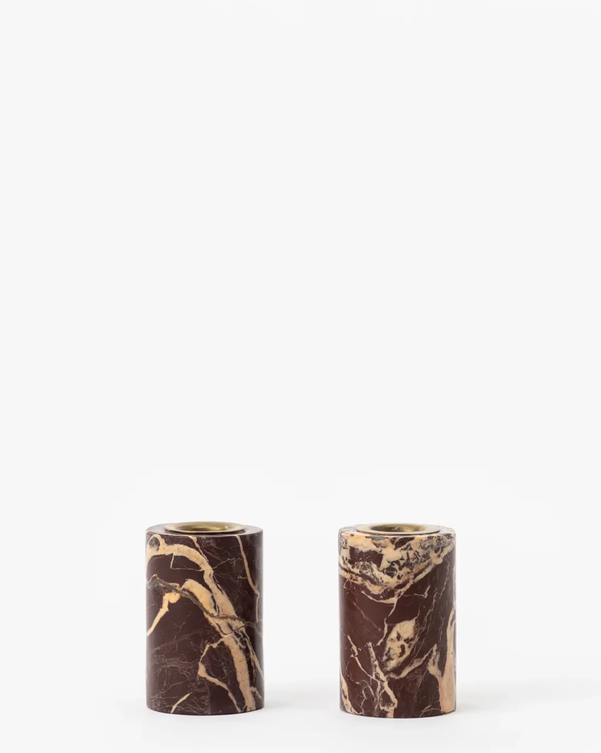 Perrin Marble Taper Holders (Set of 2)