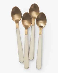 Resin Handled Cocktail Spoons (Set of 4)