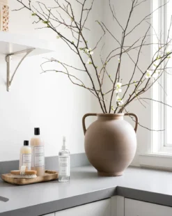 Rounded Dual Handled Vase