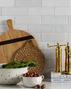 Round Oak Bread Board