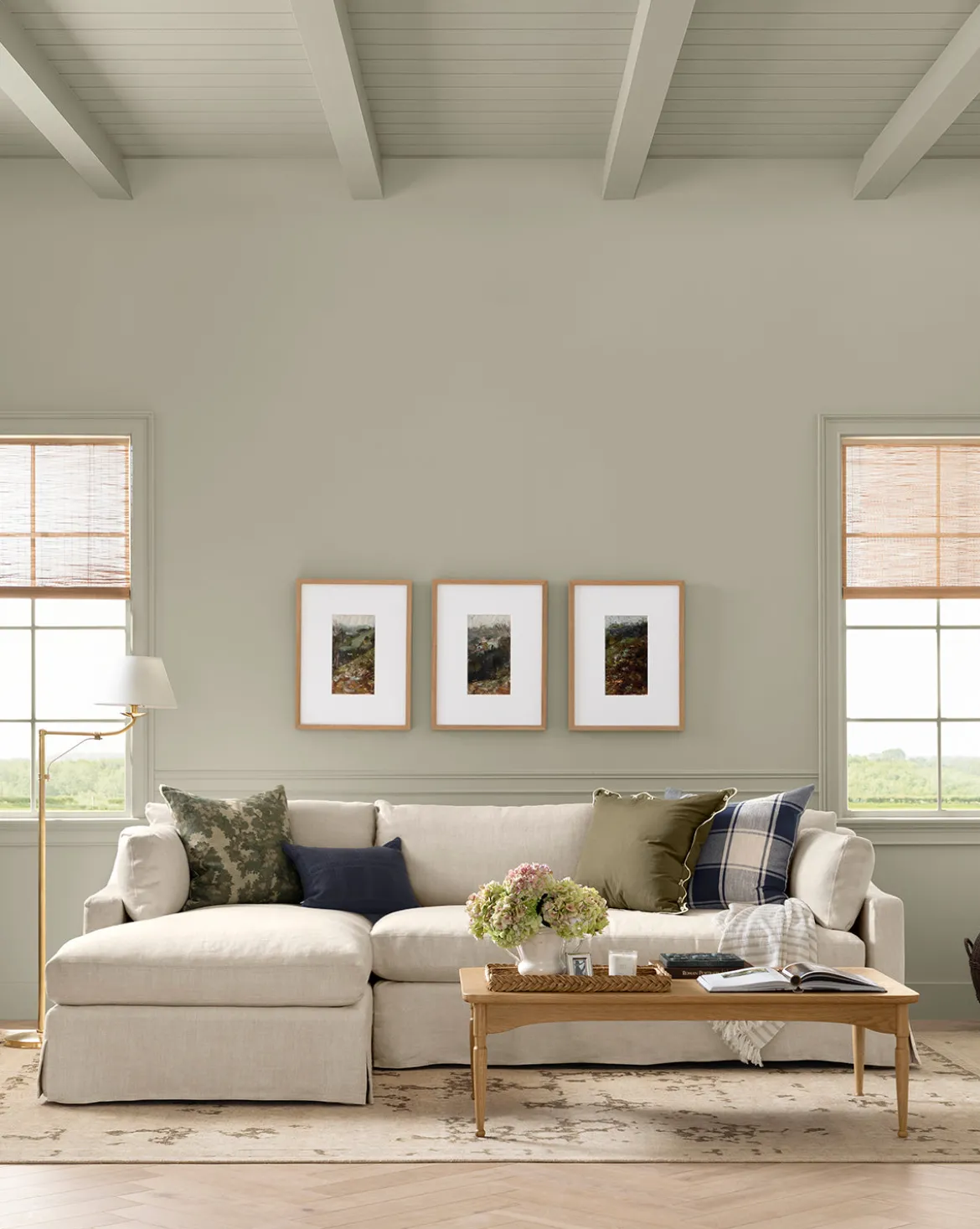 Rowan Slipcovered Sofa Chaise Sectional