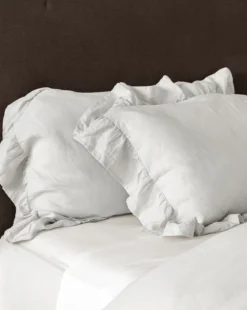 Ruffle Linen Shams (Set of 2)