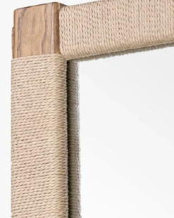 Sabrina Cord & Oak Floor Mirror