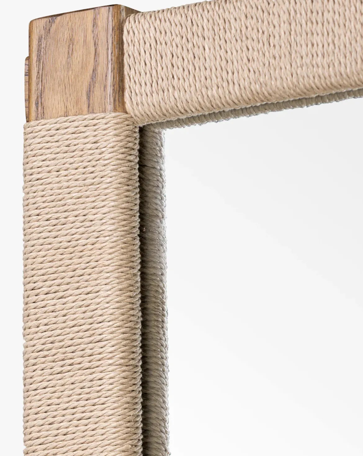 Sabrina Cord & Oak Floor Mirror
