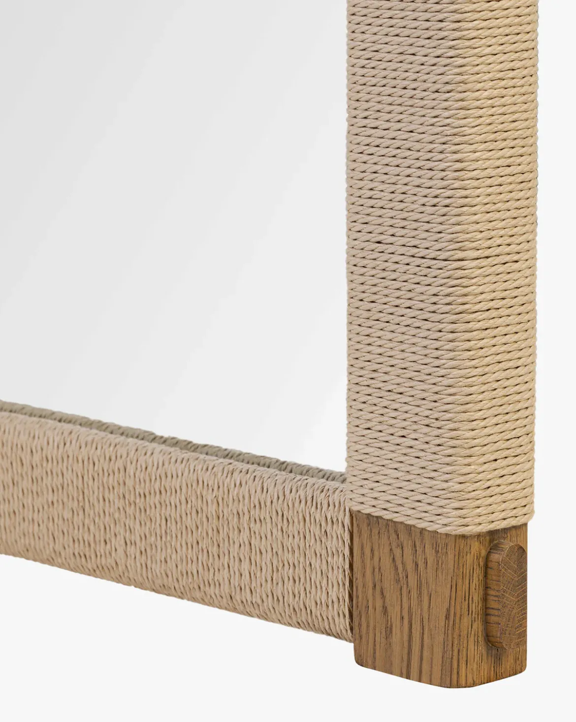 Sabrina Cord & Oak Floor Mirror