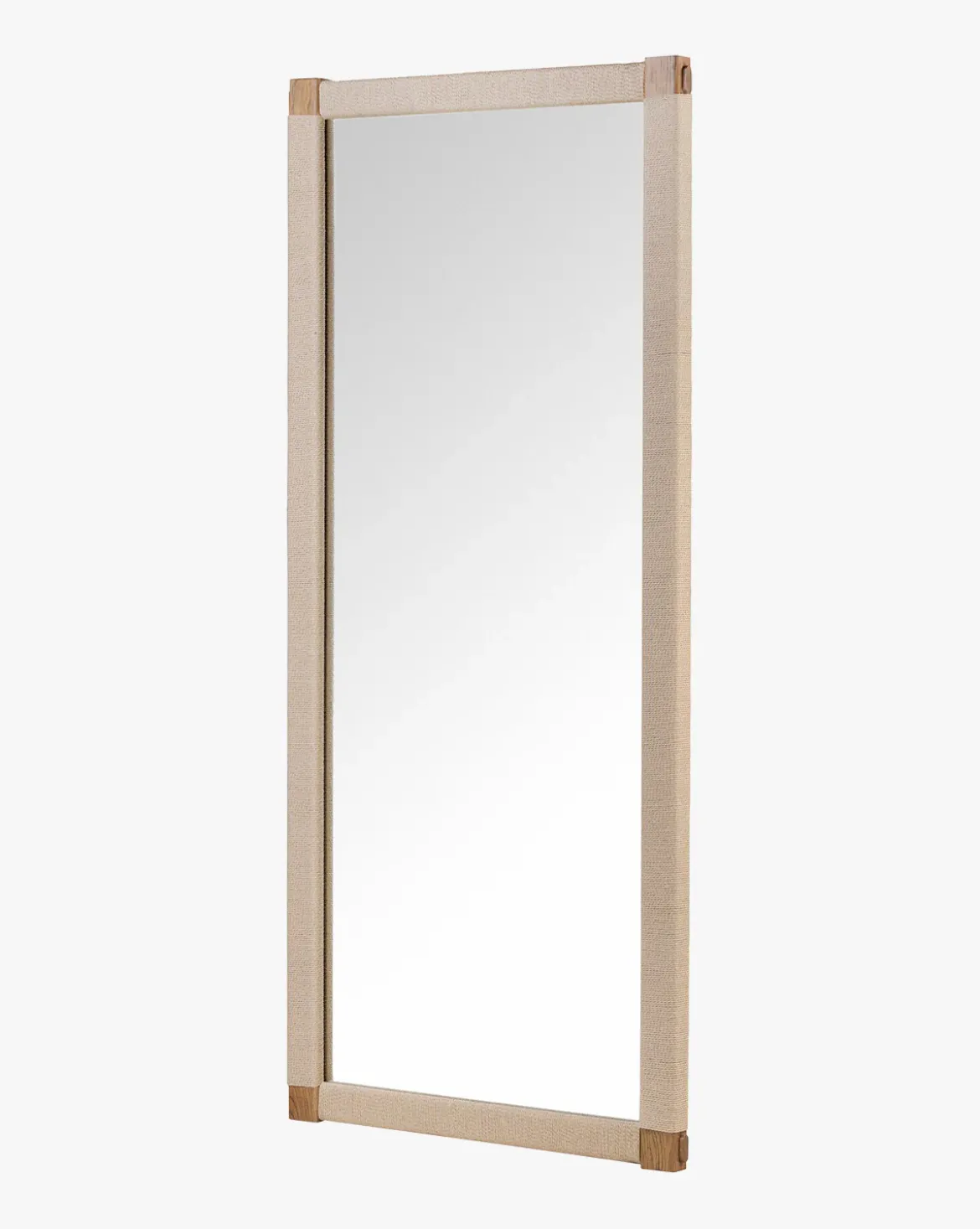 Sabrina Cord & Oak Floor Mirror