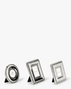 Silver Bead Mini Frames (Set of 3)