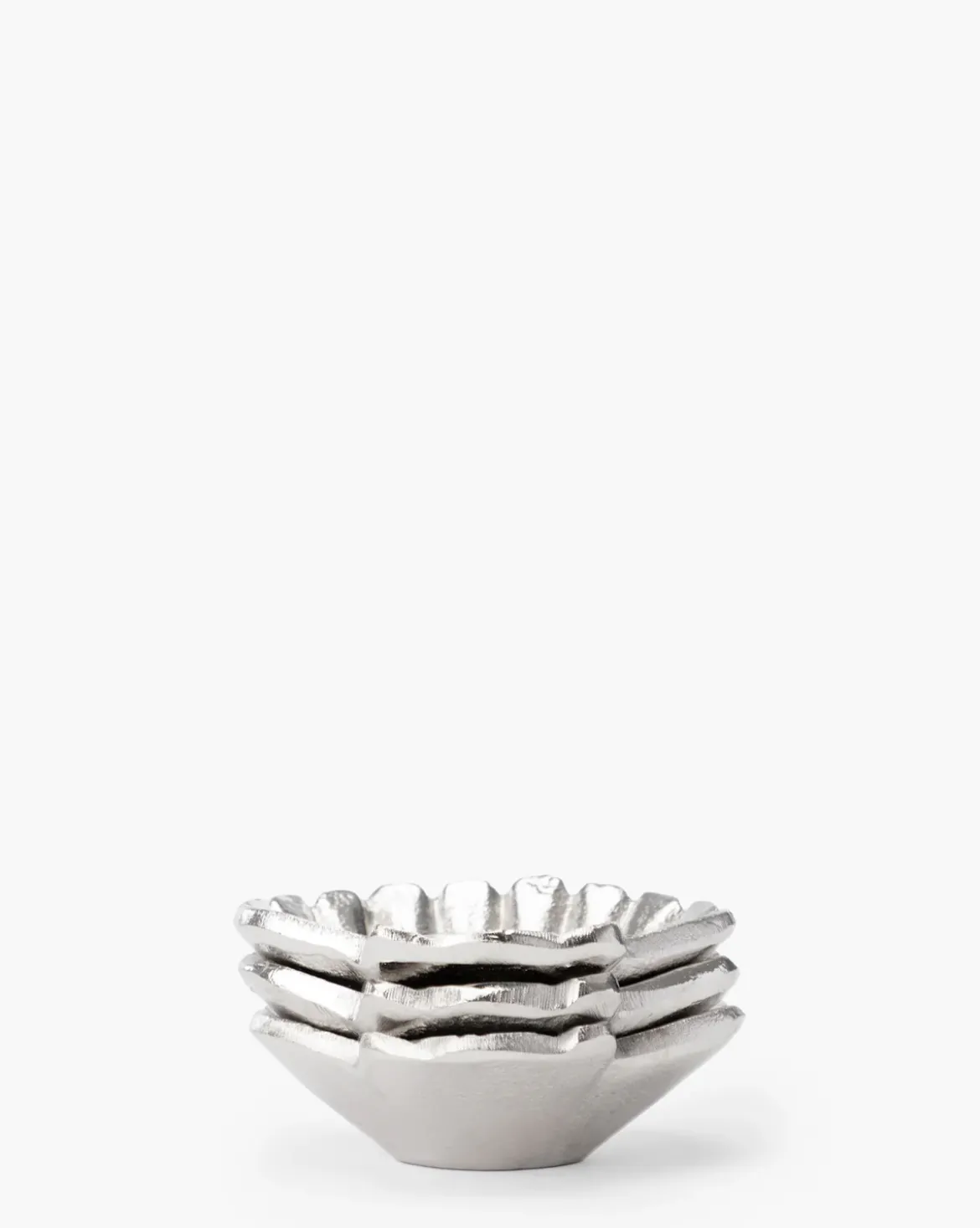 Silver Clam Shell Dishes (Set of 3)