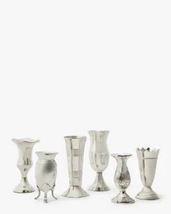 Silver Vases (Set of 6)