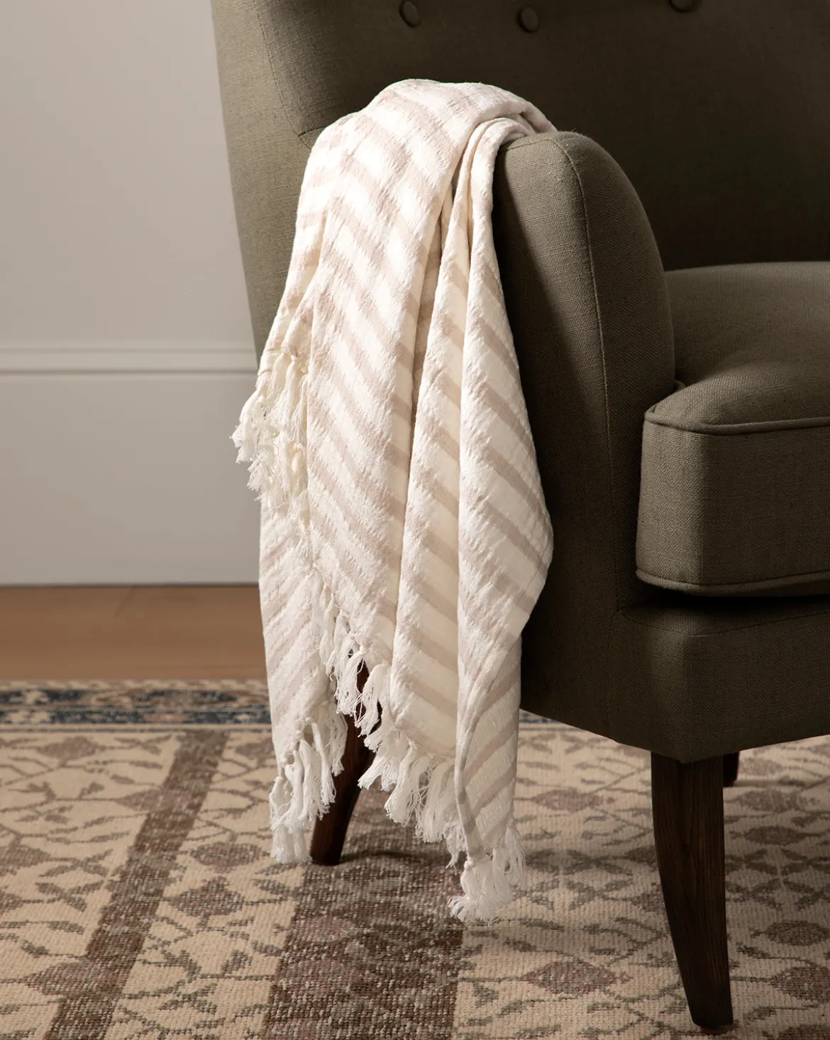 Striped Cotton Throw