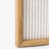 Striped Oak & Linen Memo Board