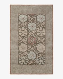 Suzani Hand-Knotted Wool Rug