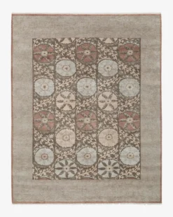 Suzani Hand-Knotted Wool Rug